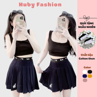 Chân váy ngắn xòe 💕𝗙𝗿𝗲𝗲𝘀𝗵𝗶𝗽💕 chân váy tennis mlb, chân váy xếp ly ngắn chất dày dặn