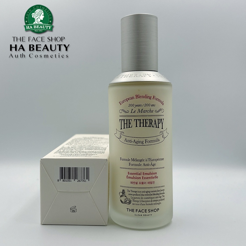 Sữa dưỡng ẩm chống lão hóa sáng da phục hồi săn chắc da The Face Shop The Therapy Essential Emulsion 130ml