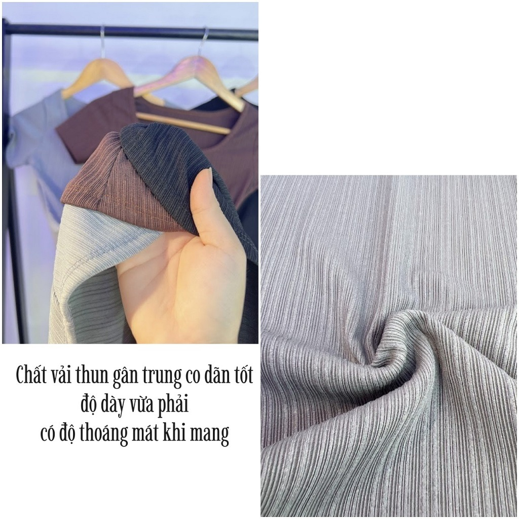 Đầm body nữ tay ngắn cổ vuông, váy nữ dáng ngắn xoè A chất gân thái mềm mịn co dãn ôm body tôn dáng HV399 | BigBuy360 - bigbuy360.vn