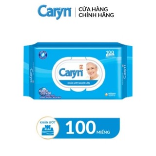 3 gói khăn ướt Caryn 100 tờ