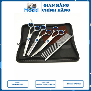 Kéo Tỉa Lông Chó ❤️😻 Cắt Lông Chó Mèo Chất Liệu Inox Mooki