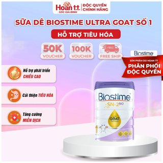 Sữa Dê Tăng Khả Năng Hấp Thu Cho Bé Biostime Ultra Goat Số 1 - Sữa Bột Giúp Cân Bằng Hệ Tiêu Hóa Hộp 800g