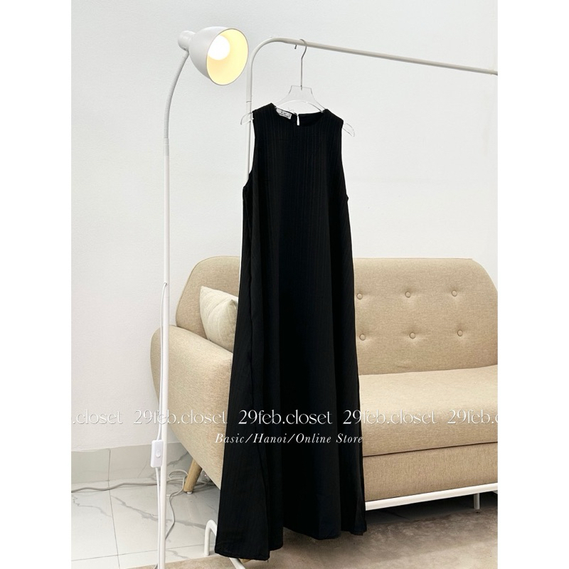 Váy Ba Lỗ Đũi Gân YT40, Đầm Ba Lỗ Dáng Dài 2 Lớp Có Túi Sườn Mặc Hè Siêu Mát | BigBuy360 - bigbuy360.vn