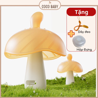 Gặm Nướu Nấm Silicon MỀM thiết kế giống ngón tay cho bé từ 2 tháng tuổi+, giảm ngậm tay mút tay, cáu gắt.