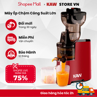 Máy ép chậm KAW 150W, Máy ép chậm rau củ quả, máy làm sinh tố, ép nguyên quả, máy ép trái cây