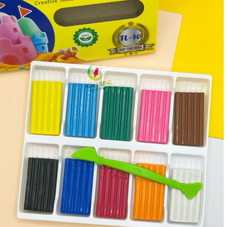 Hộp sáp tạo hình g-star tl05,tl10 cho bé thỏa sức sáng tạo/đất nặn thái lan kèm dao cắt