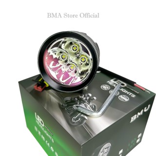 ( Tặng Len, Pas ) Đèn Trợ Sáng L4X BMU , 40W 12-24V DC Sáng Gom, Chiếu Xa Lắp Xe Máy Bảo Hành 1 Năm