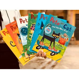 Sách - Bộ nhập 6q - Pete the cat - Size A4