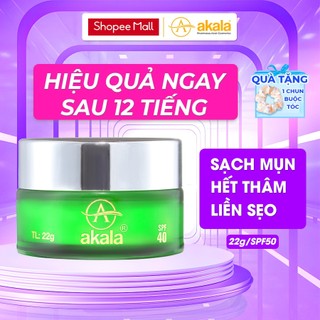 Kem Mụn - Mờ Thâm - Liền Sẹo - Kiềm Dầu, Dưỡng da akala ( Nhuỵ hoa nghệ tây & 7 loại thực vật quý ) 22 gram