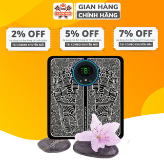 Thảm massage bàn chân, máy massage bàn chân xung điện ems sạc pin 6 chế độ massage 9 cường độ giúp lưu thông khí huyết