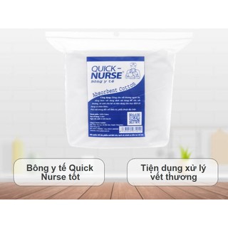 Bông gòn y tế quick nurse cắt sẵn 50g, 100g