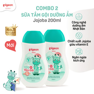 Combo 2 Sữa Tắm/Gội Pigeon 200ml - Bao bì mới