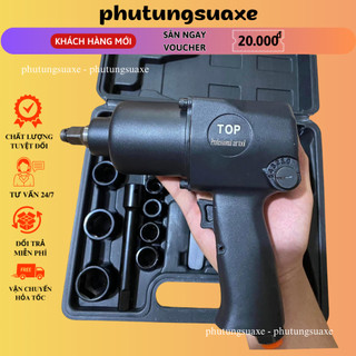 Súng Xiết ỐC 1/2" 2 Búa Cao Cấp TOP Có Đầu Khẩu