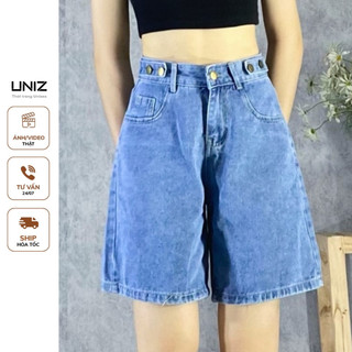 Quần short đùi jean 3 khuy UNIZ Jeandui3khuy
