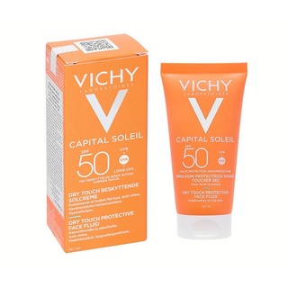 Kem Chống Nắng Không Gây Nhờn Rít Không Màu SPF50 Vichy Capital Soleil 50ml Chính Hãng 100%