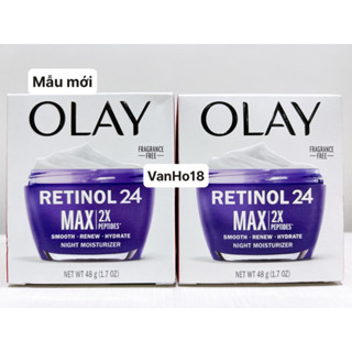 OLAY USA – Kem dưỡng ẩm sáng da ban đêm Olay Regenerist Retinol 24 Max 2x(Vitamin B3+) Night Hydrating Moisturizer