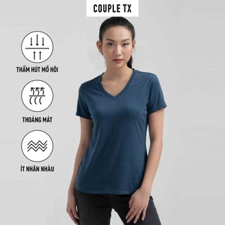 Áo Thun Cổ Tim Basic Nữ Couple TX