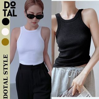 Áo ba lỗ dáng dài chất thun gân dày mềm mịn , áo hai dây ba lỗ ngược form ôm dài dotal