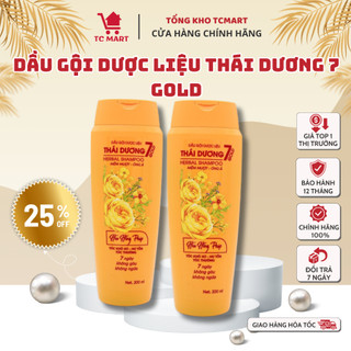 Dầu Gội Dược Liệu Thái Dương 7 Gold 200ml - Hương hoa hồng Phát - HÀNG SAO THÁI DƯƠNG - CHÍNH HÃNG