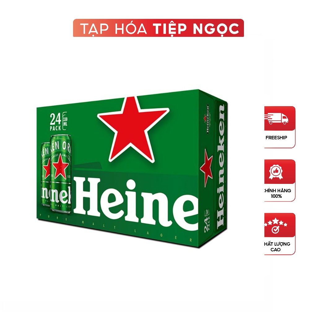 Thùng 24 lon bia Heineken 330 ml