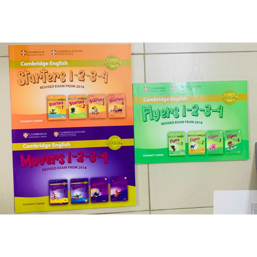 Bộ sách luyện thi starters, movers, flyers gộp