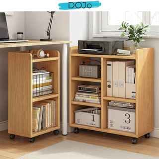 Kệ gỗ đa năng có bánh xe ,kệ lưu trữ tiện dụng ,kệ gõ thông minh dojo - ap173
