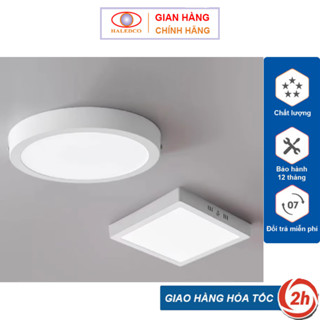 Đèn ỐP TRẦN LED GẮN NỔI  6W 12W, 18W, 24W Vuông/ Tròn- Ánh sáng trắng hoặc vàng 3000K - bảo hành 24 tháng
