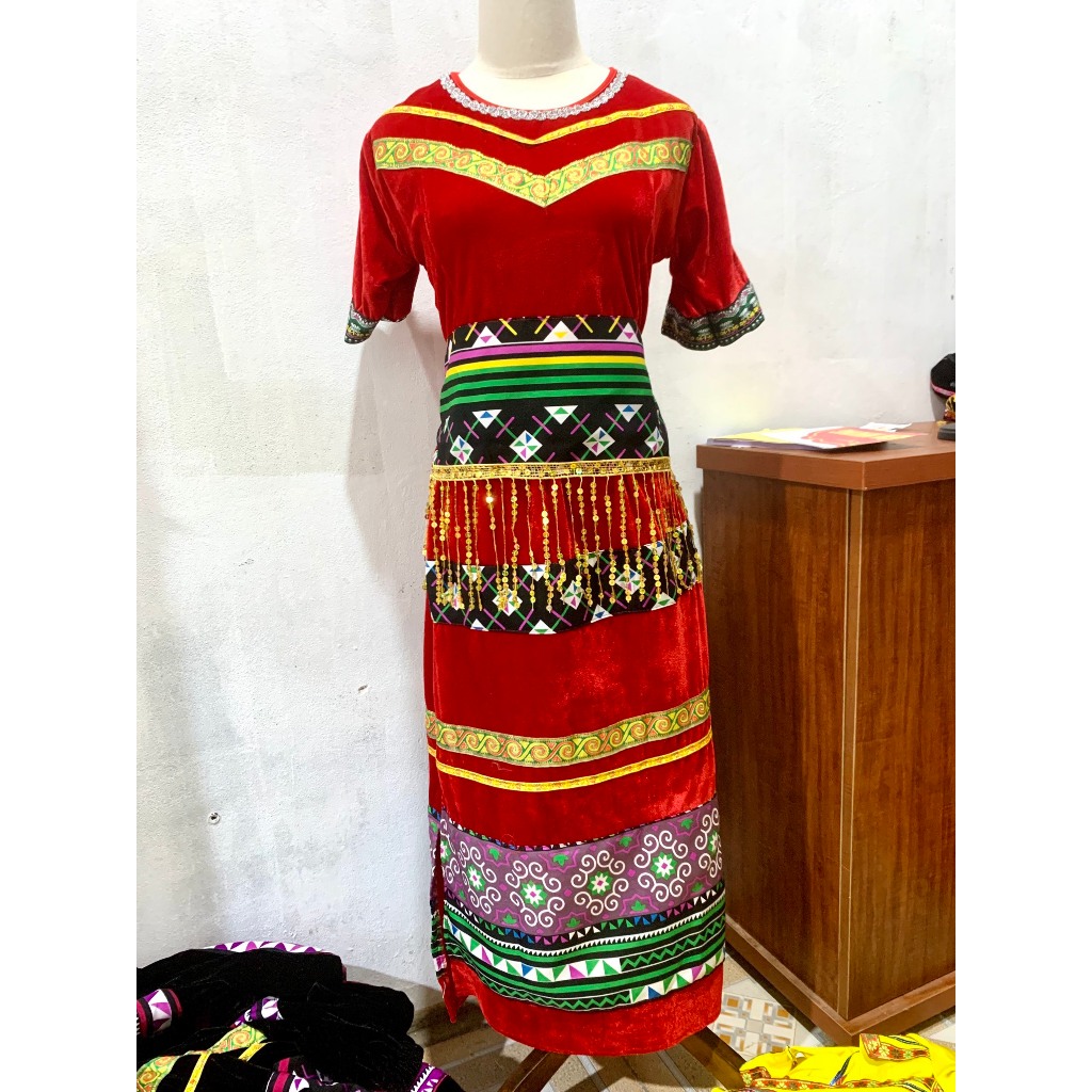 Bộ trang phục dân tộc thái, trang phục biểu diễn tây nguyên hoạ tiết dân tộc h'mông nùng khmer đa dạ