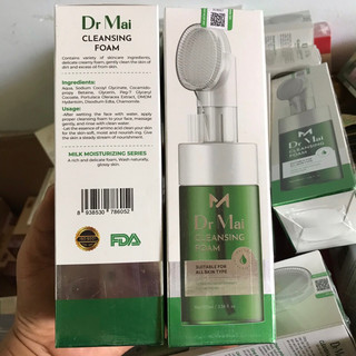 Sữa Rửa Mặt Bọt Tuyết DR. MAI Kèm Toner Date mới 2027( cam kết chính hãng 100%)