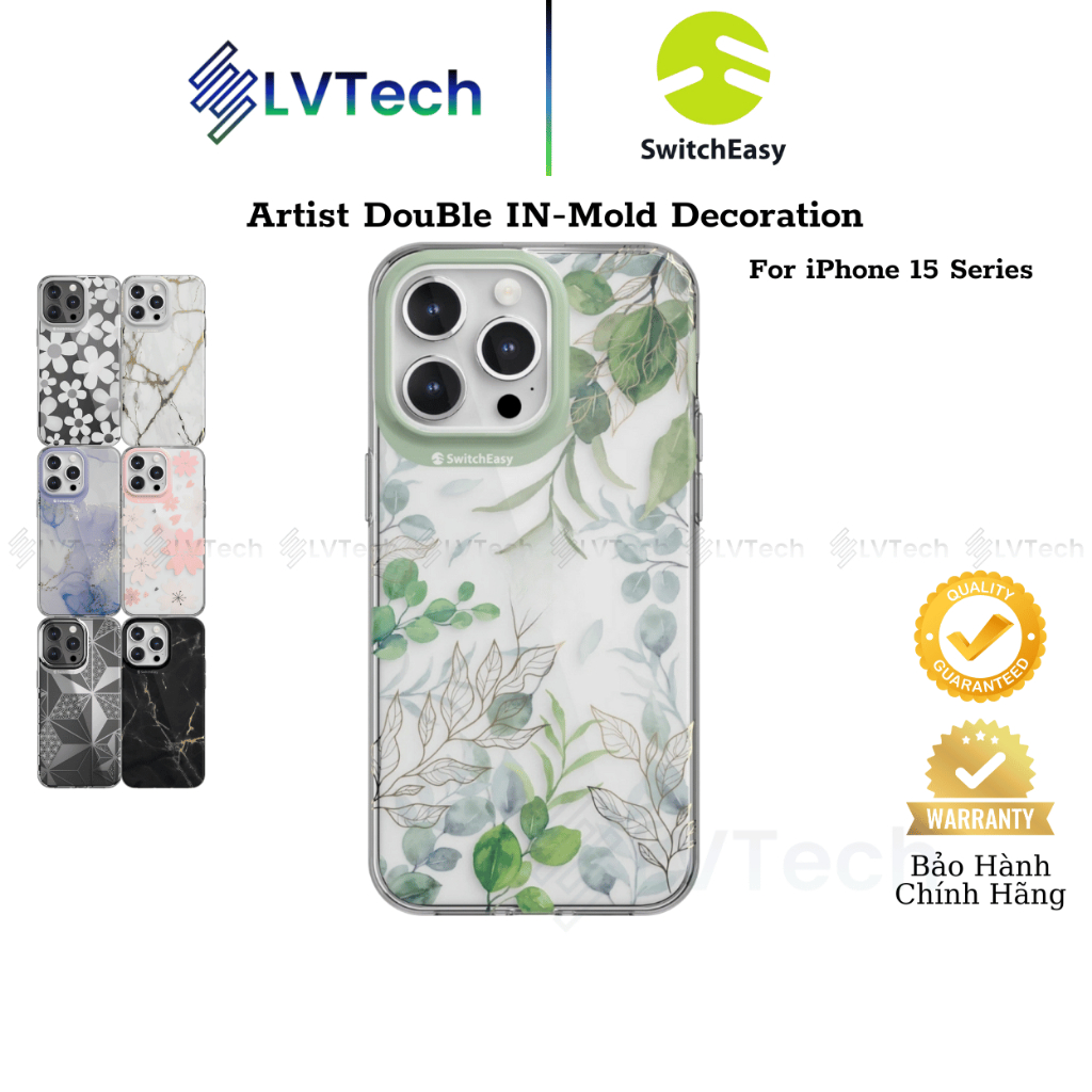 Ốp Lưng SwitchEasy Artist Dành Cho iPhone 15 Pro Max / 15 Pro / 15 Plus / 15, Hoạ Tiết 3D Ấn Tượng -