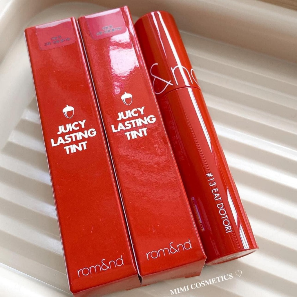 Son Romand Juicy Tint màu 13 Eat Dotori đỏ nâu gạch