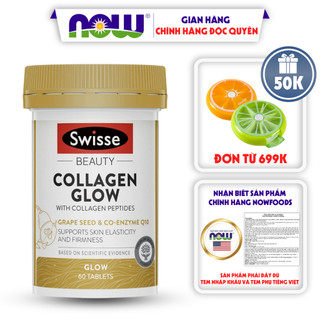 Viên uống đẹp da Swisse Collagen Beauty Glow cải thiện đàn hồi và săn chắc da 60 viên
