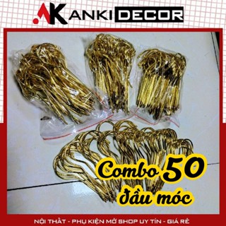 Combo 50 đầu móc treo quần áo thay thế đầu móc cũ, đầu móc dài 15cm