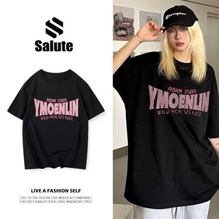 Salute Áo phông đen ngầu nam nữ local brand unisex basic tee form rộng thời trang In Chữ Y0905