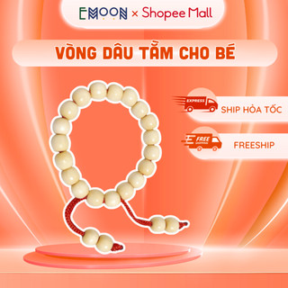 Vòng tay dâu tằm cho bé EMOON an toàn cho bé, giúp bé chống quấy khóc, giật mình khi ngủ, tránh gió khi đi ra ngoài