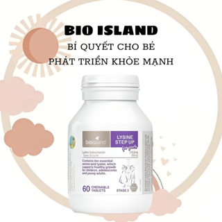 Kẹo Tăng Chiều Cao Cho Bé Bio Island Lysine Step Up For Youth 60 Viên Của