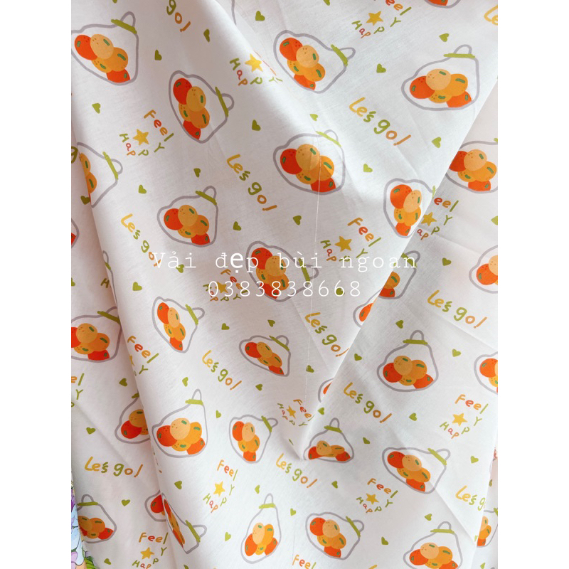 vải thô cotton 1m *1m5