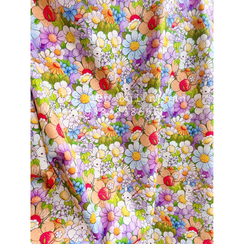 vải thô cotton 1m *1m5