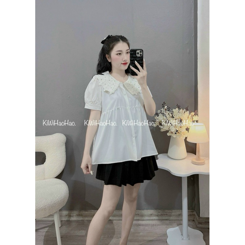 Áo bầu sơ mi công sở