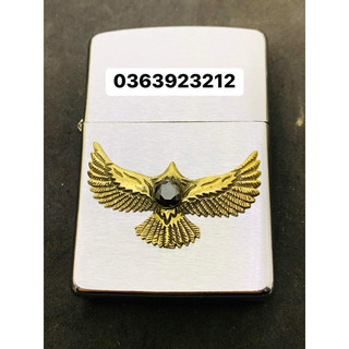 Eblem Chim đính đá dán Zippo( Có tặng kèm keo dán )