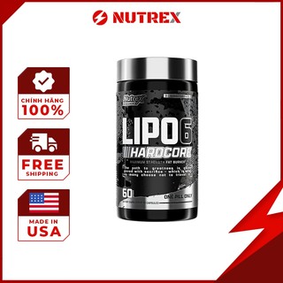 Hỗ Trợ Giả m C ân Gi ảm M ỡ Bụng An Toàn Nutrex Lipo 6 Hardcore 60 viên