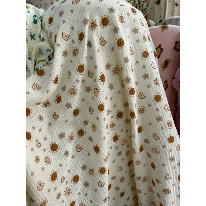 Yếm sô Muslin 4 lơp. Siêu mềm. Thấm hút tốt cho bé