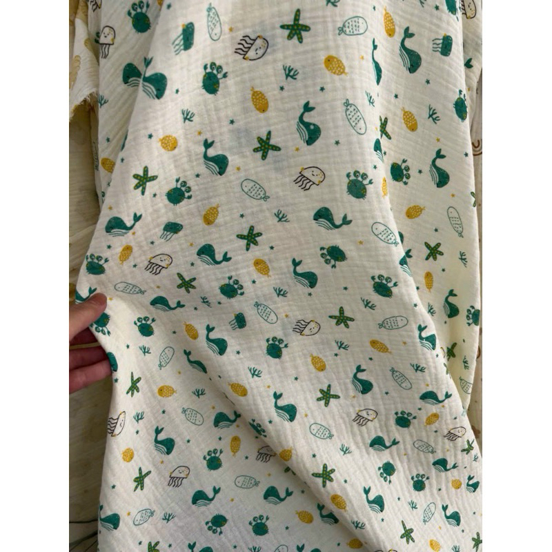 Yếm sô Muslin 4 lơp. Siêu mềm. Thấm hút tốt cho bé