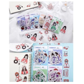 Set 40 sticker nhãn dán Bé trai và gái