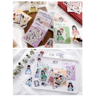 Set 40 sticker nhãn dán Bé trai và gái