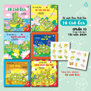 Sách combo ehon nhật bản 10 chú ếch phần 1 - tb 2024