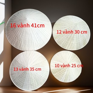Nón trắng các size, kèm quai nón, nón Huế giá xưởng