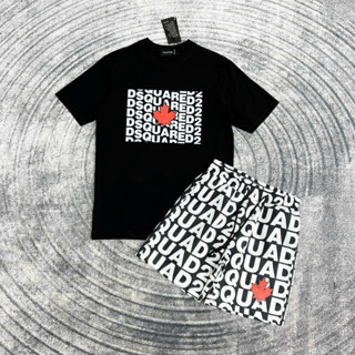 Bộ Quần Áo Thun DSQ Vẩy Sơn Hotrend Hè 2024, Mẫu Quần áo Hè Nam Hot Siêu Thoáng Mát, Bộ Đồ Nam Hè Chất Siêu Mát Hot Hit