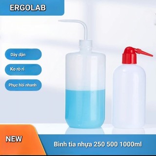 Bình tia nước 250ml 500ml 1000ml bình tia nhựa đầu đỏ 250ml 500ml 1000ml