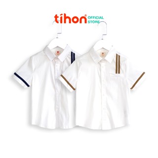 Áo sơ mi cho bé trai TIHON cao cấp phong cách Hàn Quốc siêu xinh chất liệu thoáng mát ASM0750664